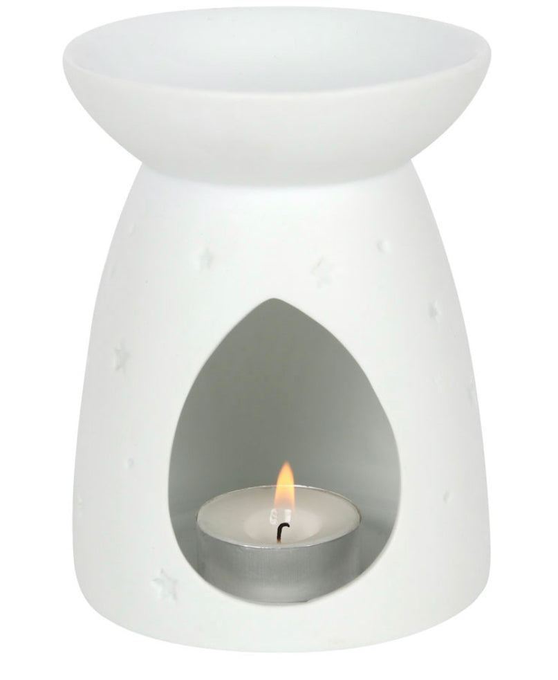 Ceramic white angel wing wax melt burner