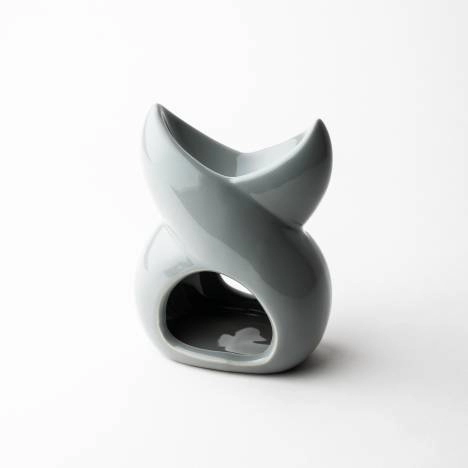 Twisted Wax Melt Burner Grey Or White